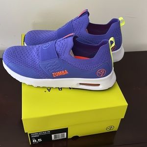 Zumba Low Top Purple Slip-On Shoes Size 8.5, Runs Large- Brand New
